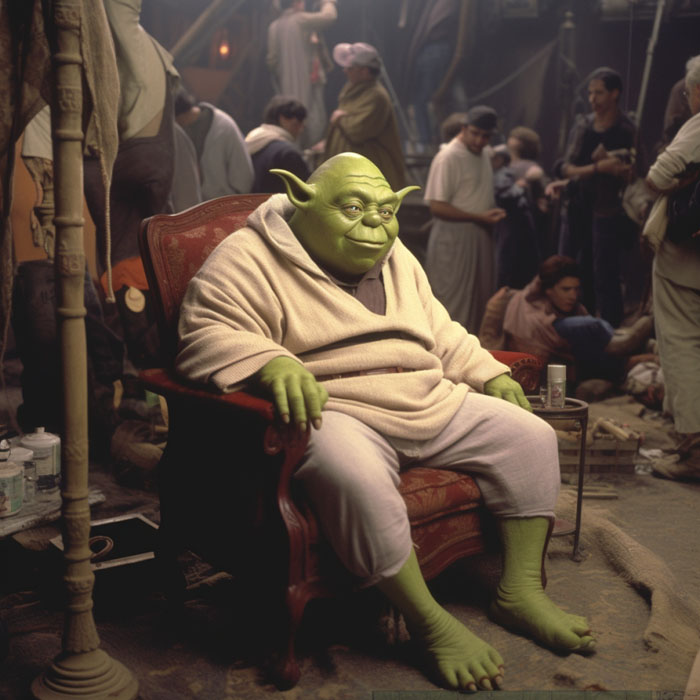 aijessy_Production_Still_from_Star_Wars_Shrek_starring_bald_Film art