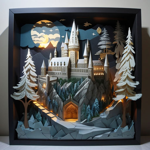 DreamShaper_v5_Hogwarts_castle_on_a_hill_from_Harry_Potter_lay_1