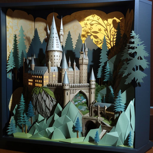 DreamShaper_v5_Hogwarts_castle_on_a_hill_from_Harry_Potter_lay_1
