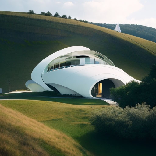 DreamShaper_v5_organic_resort_embed_into_aseries_of_hills_desi_0