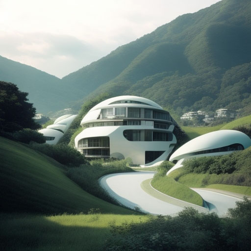 DreamShaper_v5_organic_resort_embed_into_aseries_of_hills_desi_1