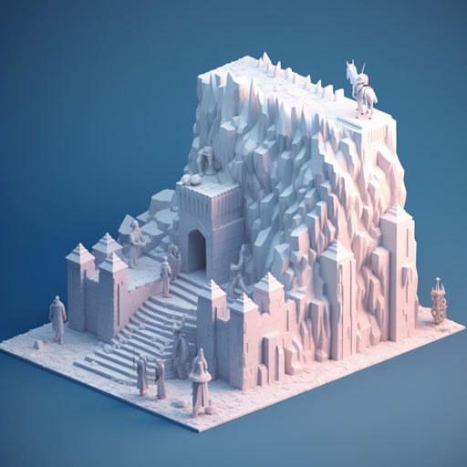 cute isometric, The Wall from Game of thrones