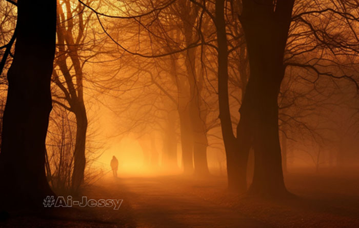 shadows from the fading light of a summers day,